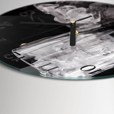 Wanduhr rund Eis
