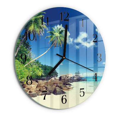 Wanduhr rund Palm Beach