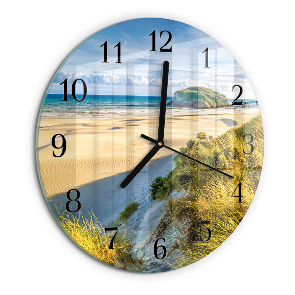 Wanduhr rund Strand