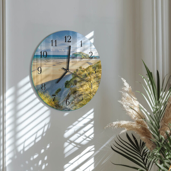Wanduhr rund Strand