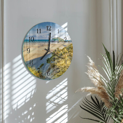 Wanduhr rund Strand