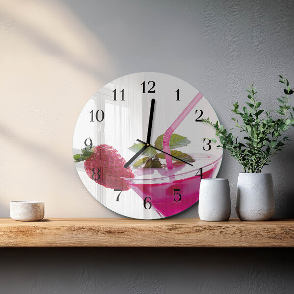 Wanduhr rund Cocktail