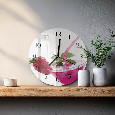 Wanduhr rund Cocktail