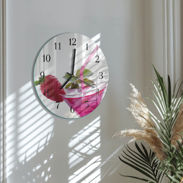 Wanduhr rund Cocktail