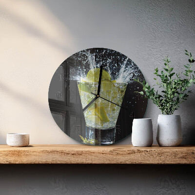 Wanduhr rund Cocktail