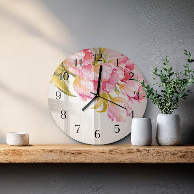 Wanduhr rund Aquarelle