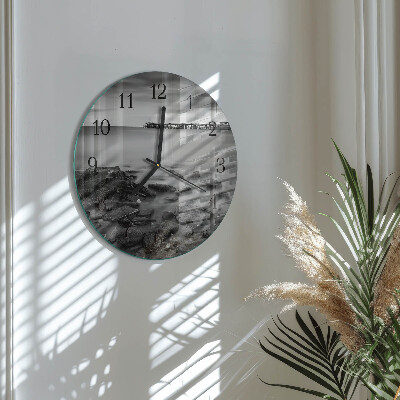 Wanduhr rund Flussufer