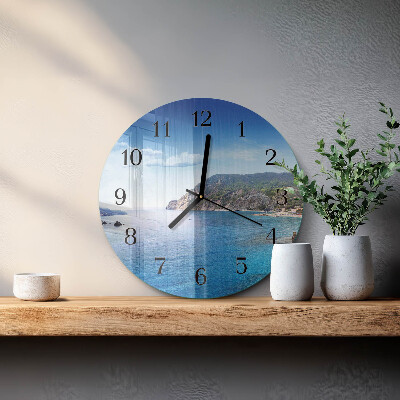 Wanduhr rund Bucht