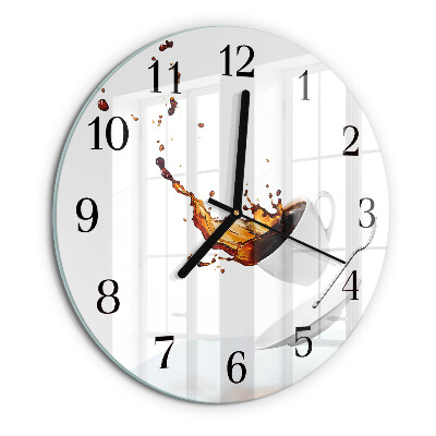 Wanduhr rund Tasse