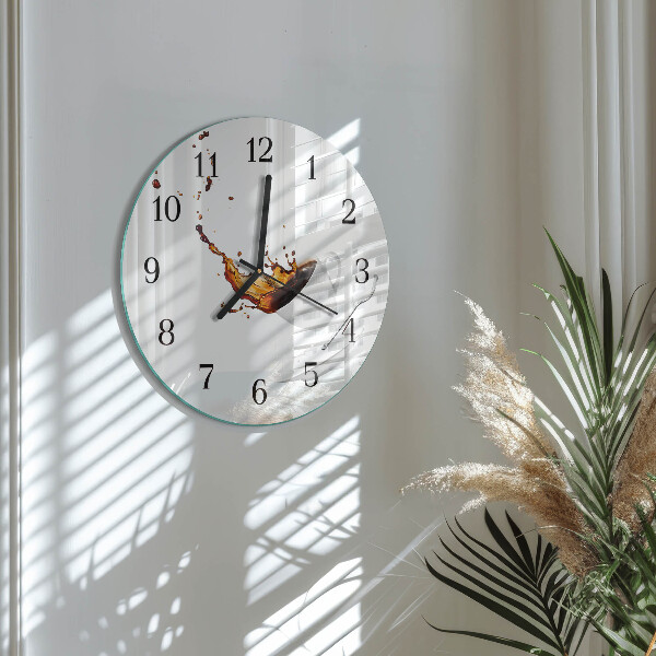 Wanduhr rund Tasse