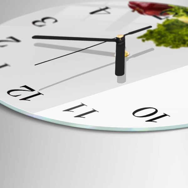 Wanduhr rund Gemüse