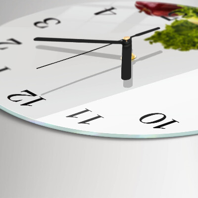 Wanduhr rund Gemüse