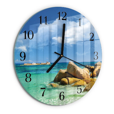 Wanduhr rund Meer