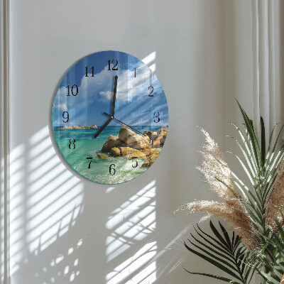 Wanduhr rund Meer