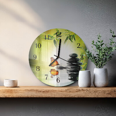 Wanduhr rund Natur