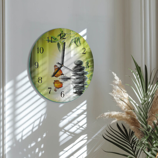 Wanduhr rund Natur