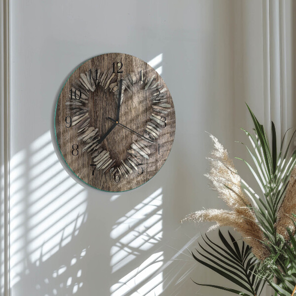 Wanduhr rund Herz