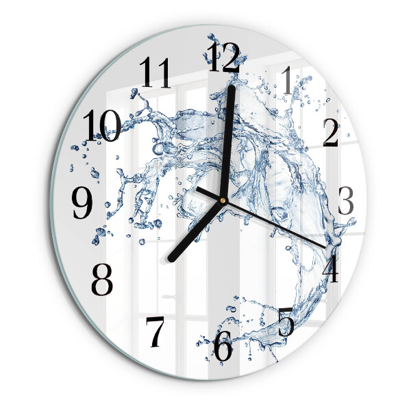 Wanduhr rund Wasser