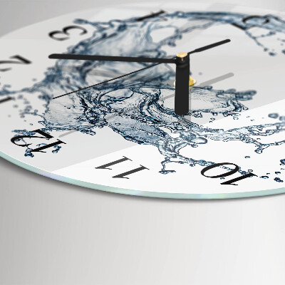 Wanduhr rund Wasser