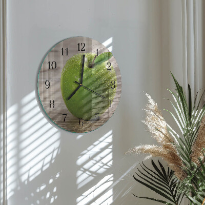 Wanduhr rund Äpfel