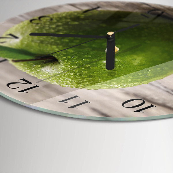 Wanduhr rund Äpfel