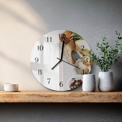 Wanduhr rund Pasta