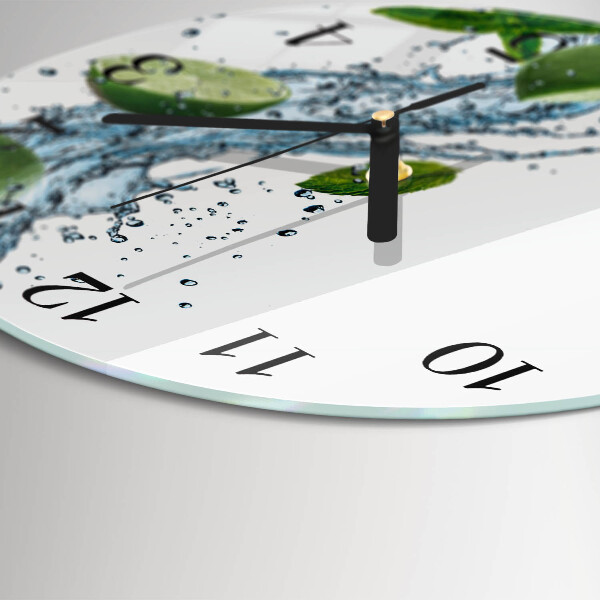 Wanduhr rund Minze