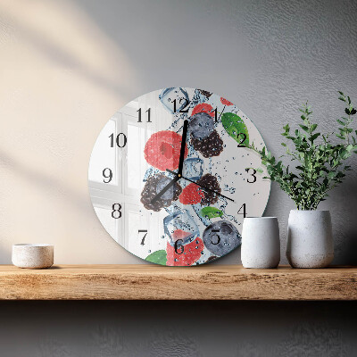 Wanduhr rund Fruchteiscreme