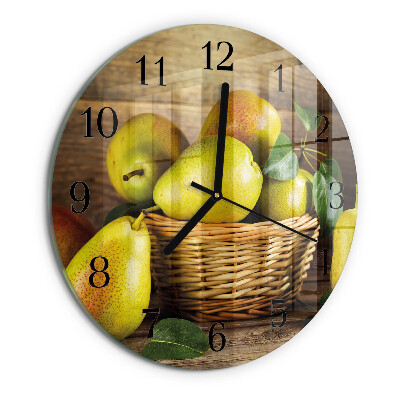 Wanduhr rund Birnen