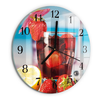 Wanduhr rund Trinken