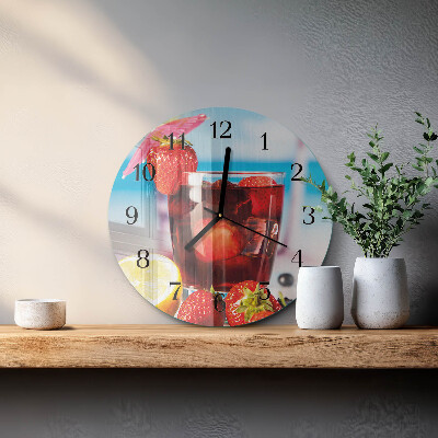 Wanduhr rund Trinken