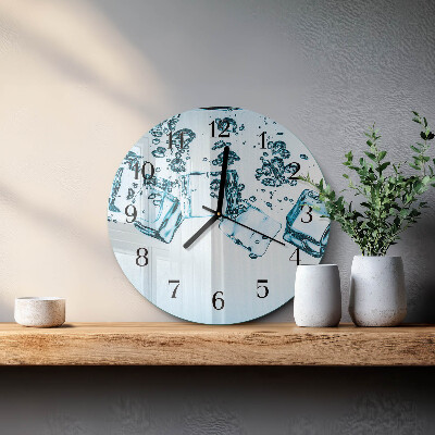 Wanduhr rund Eis