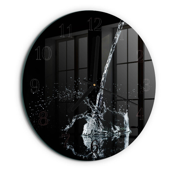Wanduhr rund Wasser
