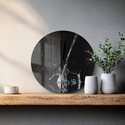 Wanduhr rund Wasser