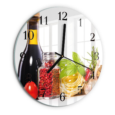 Wanduhr rund Pasta