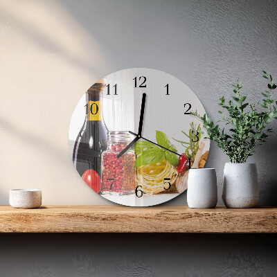 Wanduhr rund Pasta