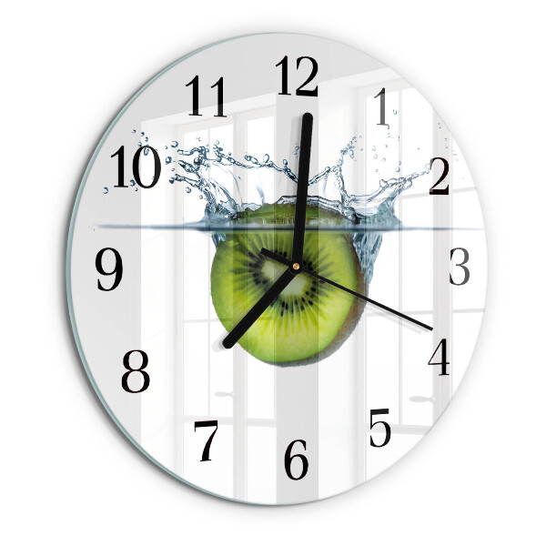Wanduhr rund Kiwi