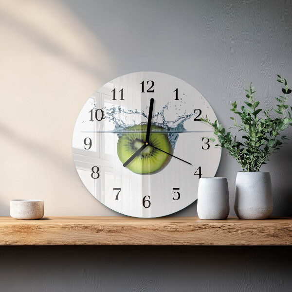 Wanduhr rund Kiwi