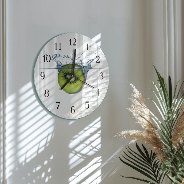 Wanduhr rund Kiwi