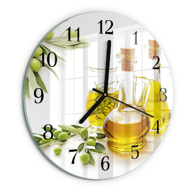 Wanduhr rund Öl