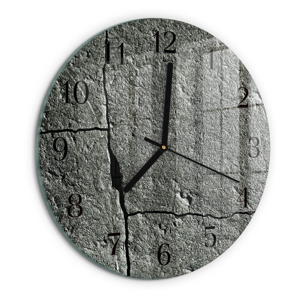Wanduhr rund Naturstein
