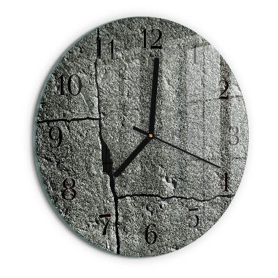 Wanduhr rund Naturstein