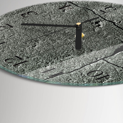 Wanduhr rund Naturstein