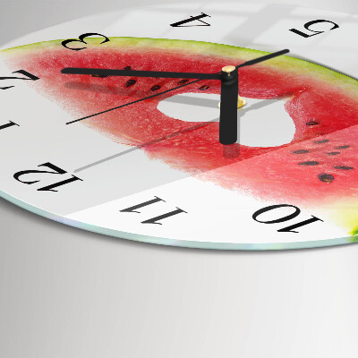 Wanduhr rund Wassermelone