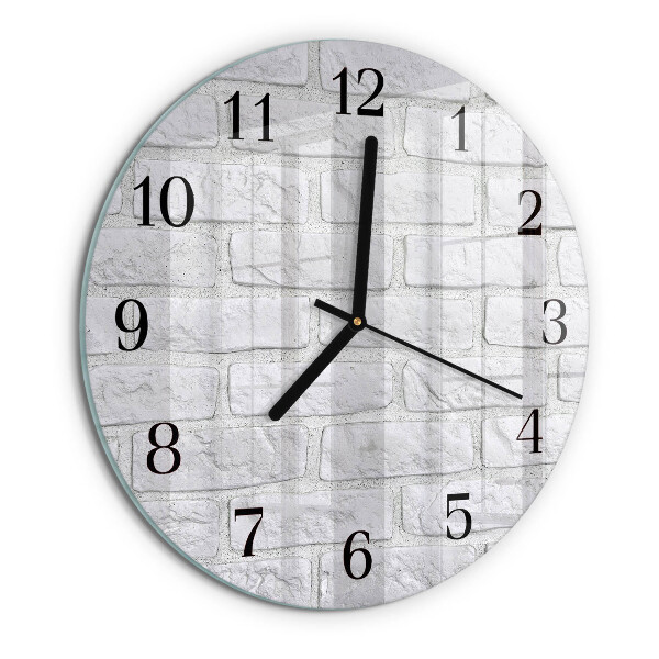 Wanduhr rund Ziegel