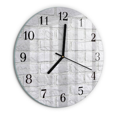 Wanduhr rund Ziegel