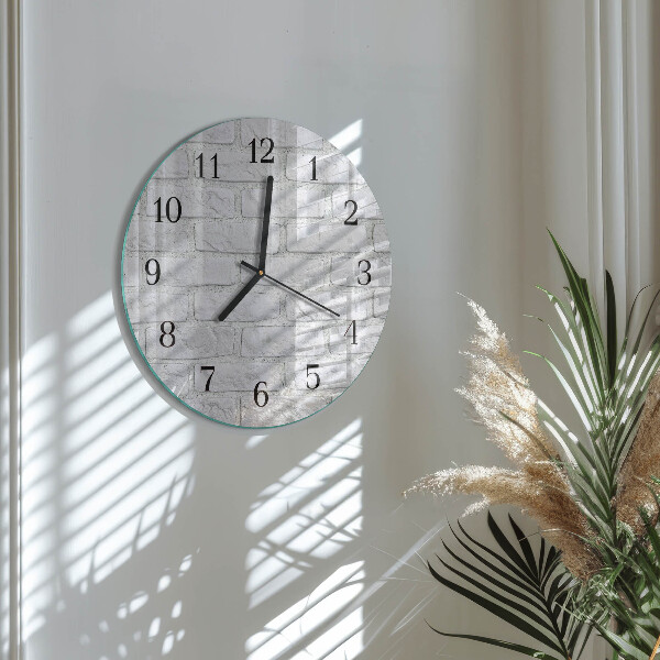 Wanduhr rund Ziegel