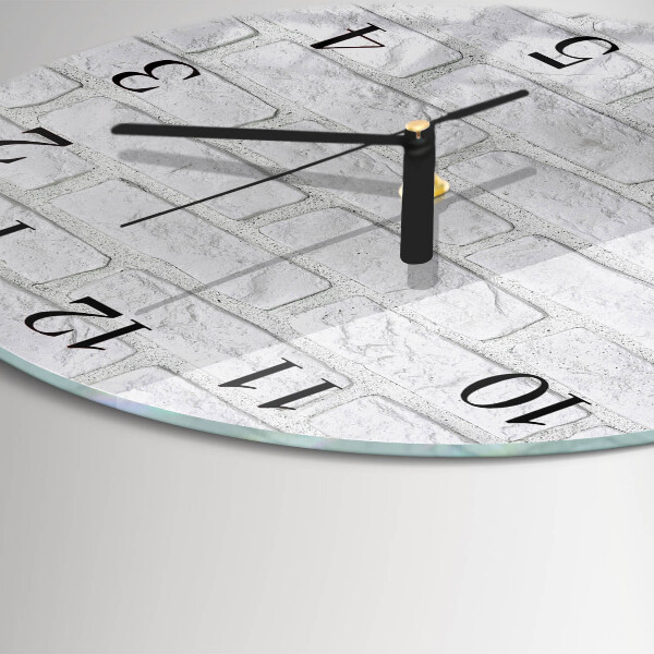 Wanduhr rund Ziegel