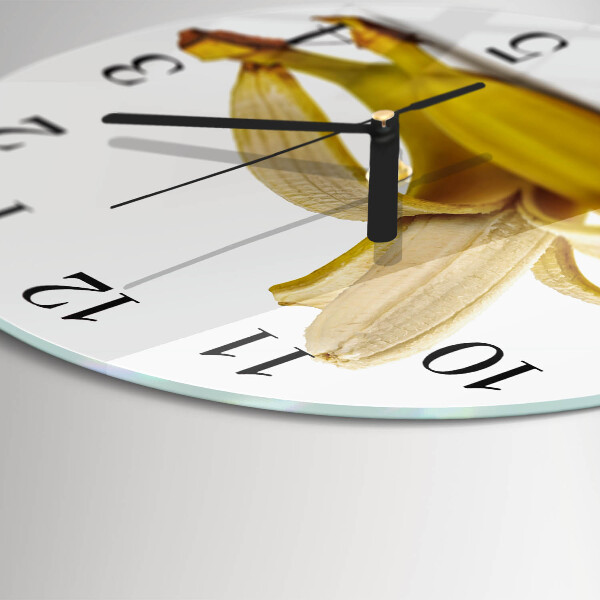 Wanduhr rund Bananen