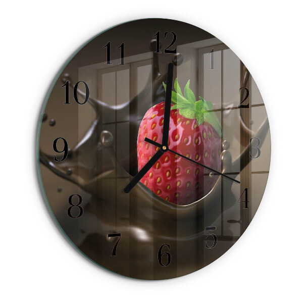 Wanduhr rund Schokolade